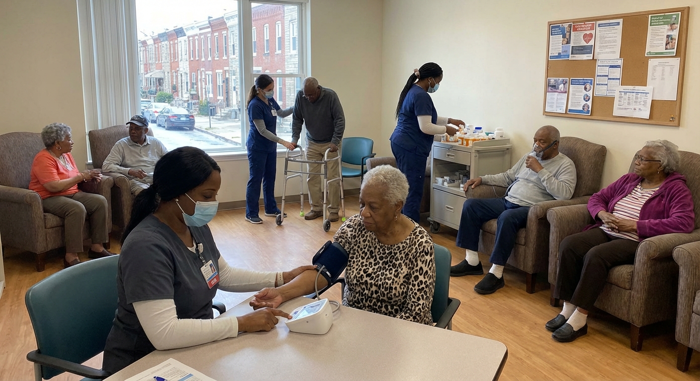 Medical services and nutrition planning at adult day care centers