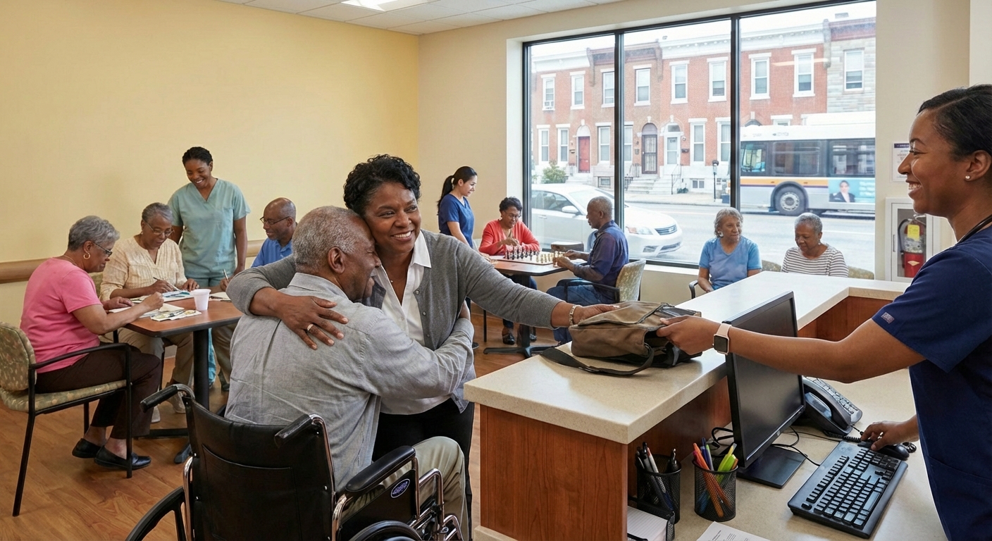 Adult medical day care helps family caregivers balance work and caregiving responsibilities