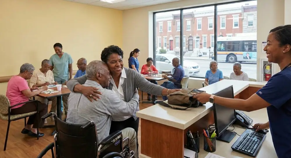 Adult medical day care helps family caregivers balance work and caregiving responsibilities